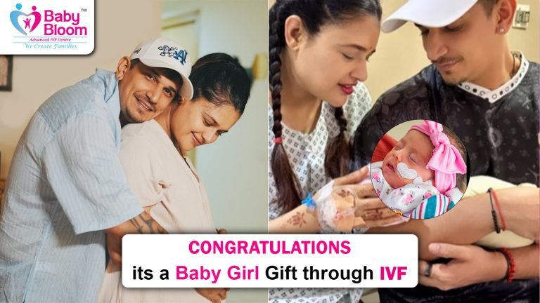 Baby girl through IVF Process ( Prince narula, yuvika celebrate for his child birth ) Babybloom IVF centre.