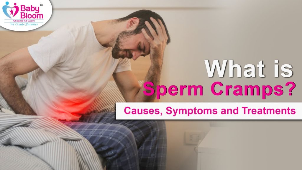 What is Sperm Cramps? a man very stressful and disappointment showing in this images and their symptoms, causes and treatment letters showing this images