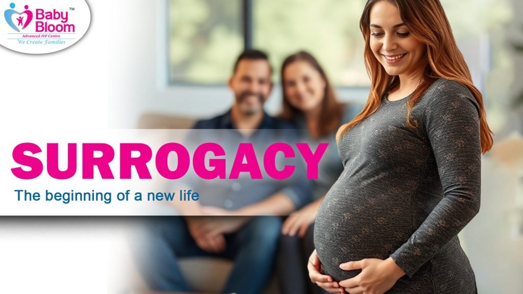 Surrogacy The beginning of a new life, a couple happy to choose surrogacy method