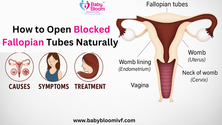 "Diagram and Guide on How to Open Blocked Fallopian Tubes Naturally - Baby Bloom IVF Centre"