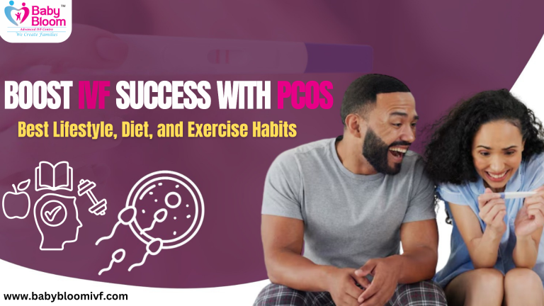 oost IVF success with PCOS – Best lifestyle, diet, and exercise habits by Baby Bloom IVF.
