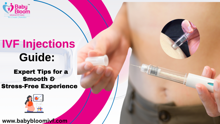Close-up of a person preparing and administering an IVF injection in the abdomen – expert guide for a smooth and stress-free experience.