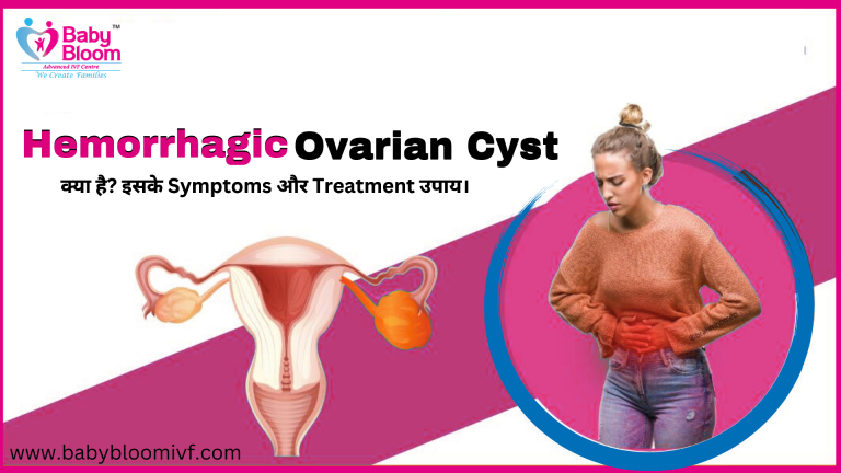"Hemorrhagic Ovarian Cyst के लक्षण और इलाज – महिला स्वास्थ्य जागरूकता इमेज"
